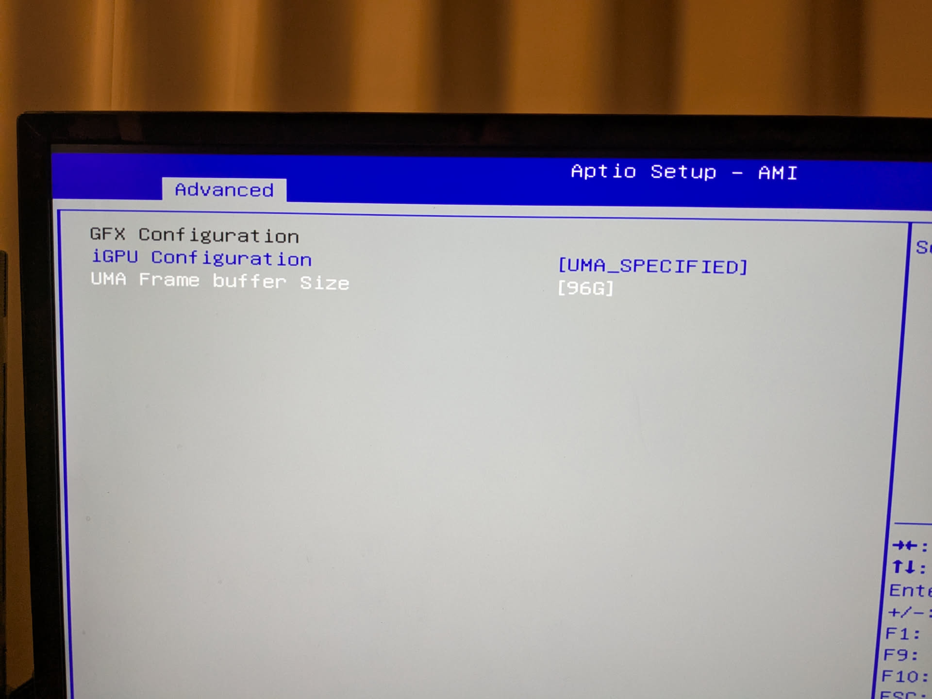 96GB設定画面
